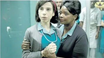  ?? FOX SEARCHLIGH­T PICTURES ?? Sally Hawkins, left, and Octavia Spencer in The Shape of Water. Hawkins was nominated for an Oscar for best actress on Tuesday. The 90th Oscars will air live on ABC on Sunday, March 4.