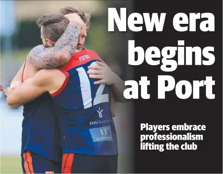  ?? Picture: PETER RISTEVSKI ?? CHANGES: Portarling­ton players are forming a close bond.