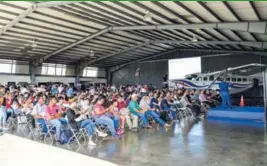  ?? CORTESÍA ?? Más de 1.500 personas se llegaron aeropuerto Tobías Bolaños.