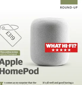  ??  ?? View online review whf.cm/homepod