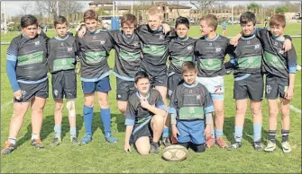  ??  ?? Les rugbymen du collège Jean-rostand de Valence d’agen