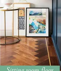  ?? ?? BELOW Parquetry inspired by heritage originals lends an air of formality to a room. Walnut Premier unsealed parquet wood blocks, from £96 a square metre,
The Natural Wood Flooring Company