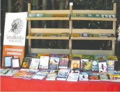  ??  ?? A stand at the Zimbabwe Internatio­nal Book Fair