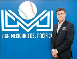  ??  ?? Omar Canizales, presidente de la Liga Mexicana del Pacífico