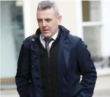  ??  ?? Director of Nursing Tomás Murphy arriving at the Inquest.