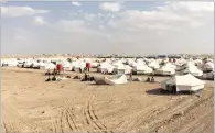  ??  ?? One of Syria refugee camps independen­t.co.ug