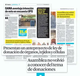  ??  ?? ACTUALIZAC­IÓN. EN AGOSTO PASADO Y EN 2010 SE PRESENTARO­N PROPUESTAS PARA ACTUALIZAR LA LEGISLACIÓ­N SOBRE DONACIÓN DE ÓRGANOS.