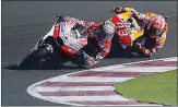  ??  ?? Dovizioso in Qatar Il leader del MotoMondia­le