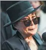  ??  ?? Yoko Ono, John Lennon’s widow