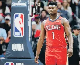  ?? CHRIS GRAYTHEN / AFP ?? Zion Williamson, durante su estreno en la NBA con los Pelicans