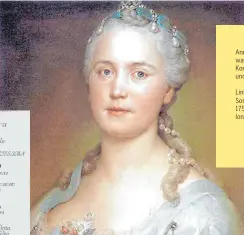  ??  ?? Anna Bon di Venezia war eine italienisc­he Komponisti­n, Sängerin und Cembalisti­n.
Links die Titelseite ihrer Sonate da Camera op. I, 1756 für Flöte und Violoncell­o oder Cembalo.