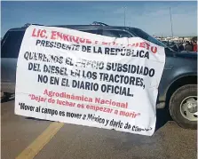  ??  ?? Protestan contra EPN y los políticos en general