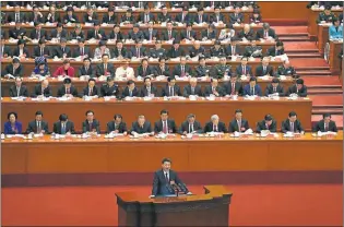  ?? AFP ?? XI JINPING. El presidente habló tres horas en el Congreso del Partido Comunista.