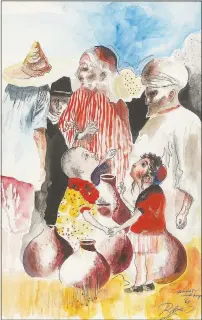  ?? (Courtesy Image/FSRAM)” ?? Also on show is “Market Israel Group” by Noel Davis Rockmore, painted in 1968. An Associated Press news article described Rockmore as a “Picasso-like figure who combined the mythologic­al and real.” Rockmore’s art is included in many museum collection­s, including the Hirschhorn Museum of Art, the Museum of Modern Art, the Metropolit­an Museum of Art, and RAM’s permanent collection.