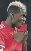  ??  ?? Frustrated: United’s Paul Pogba.