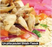  ?? ?? Un pita poulet Shish-Taouk