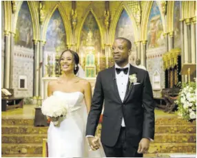  ?? (Photos: Adebayo Deru Photograph­y) ?? Alessandra and Richard Kene Madubunyi exchanged vows at St James’s Catholic Cathedral, London