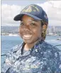  ??  ?? Ensign Mamie Dobbs of Lithonia is serving aboard the USS John Paul Jones.
