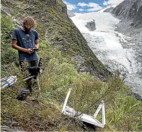  ??  ?? Dr Brian Anderson, a glaciologi­st at Victoria University, is studying the future of New Zealand’s glaciers. ALDEN WILLIAMS/STUFF