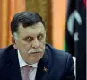  ??  ?? Premier Il libico Fayez Serraj