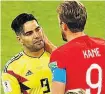  ??  ?? MOANER Falcao with Kane