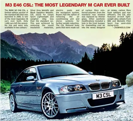 Guide: BMW E46 M3 CSL — Supercar Nostalgia