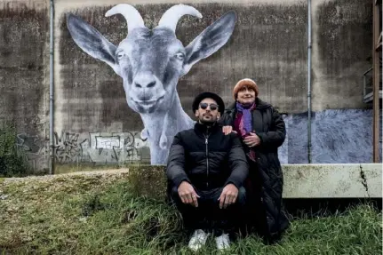  ??  ?? JR et Agnès Varda.