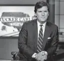  ?? Richard Drew, STF/AP ?? Fox News host Tucker Carlson promoted a false view of the Jan. 6 insurrecti­on. He inhabits a world where fiction is disguised as truth, and propaganda is viewed as journalism.