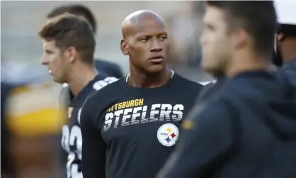  ??  ?? Ryan Shazier has worked in a non-playing capacity with the Steelers since his injury. Photograph: Keith Srakocic/AP