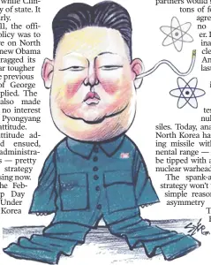  ??  ?? KIM JONG UN: He wants to hold onto his nuclear program more than anything.