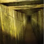  ?? (IDF) ?? THE HAMAS terror tunnel destroyed by the IDF yesterday.