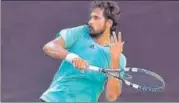  ?? HT PHOTO ?? Saketh Myneni is ranked world No. 260 in singles.