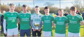  ?? ?? Congratula­tions to St Colman’s College on their win in the Dr O’Callaghan Cup final. Special mention to the Fermoy contingent on the team. L-r: Fionn Lardner, James O’Brien, Shane Coughlan, Darragh O’Brien, Liam Cronin and Brian McGrath.