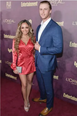  ?? NEILSON BARNARD/GETTY IMAGES ?? Actress Vanessa Morgan and Michael Kopech became parents for the first time in January. Kopech had filed for divorce June 9.