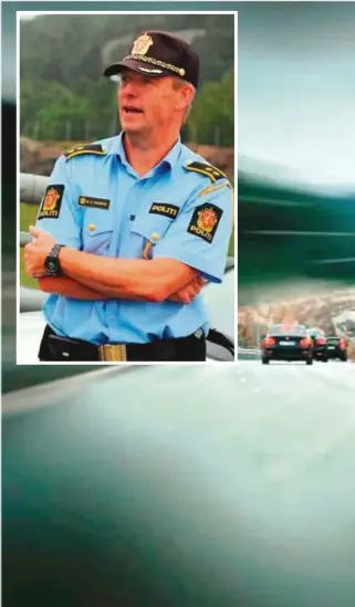  ??  ?? TATT I 192 KM/T: Det var her i Trolldalen mellom Lillesand og Grimstad at en mannlig