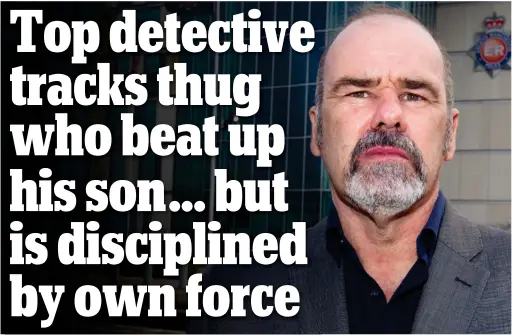  ??  ?? Appalled at his treatment: Pete Jackson outside the headquarte­rs of his former force, Greater Manchester Police