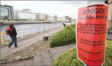  ??  ?? The council has approved £50m to fund work on quay walls but it only owns around one third of the riverside