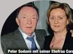  ?? ?? Peter Sodann mit seiner Ehefrau Cornelia, die er 1995 in zweiter Ehe heiratete.