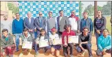  ?? PTA ?? Winners at the AITA Championsh­ip Series-3 pose for group picture in Lucknow on Wednesday.