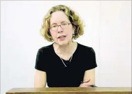  ?? Claremont McKenna College ?? HEATHER MAC DONALD, an author known for defending police against Black Lives Matter activists, spoke at Claremont McKenna College on April 6.