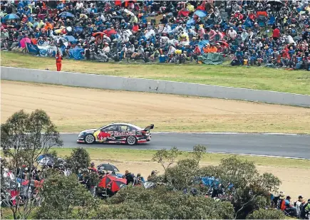  ?? PHOTO: GETTY IMAGES ?? Craig Lowndes on his way to another victory at Bathurst yesterday.