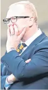  ?? PA/SNS. ?? Top: Robbie Neilson applauds the fans after United’s victory at Firhill; above: Alex McLeish is under pressure heading into next month’s set of Nations League fixtures.