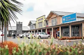  ?? ?? The two properties for sale in the Pegasus Town Centre, 30 km north of Christchur­ch, include a 363-sqm building on a 1219-sqm site at 62 Pegasus Main Street, and a two-level 1412-sqm building on 2950sqm of land at 8 Tahuna Street.