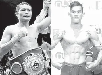  ??  ?? Three-division world champion Donnie 'Ahas' Nietes (L) of the ALA Gym will slug it out with fellow countryman Asthon 'Mighty' Palicte in another all-Filipino world championsh­ip bout for the WBO super flyweight title on the undercard of HBO's Superfly 3 card on September 8 at The Forum in Los Angeles, California.