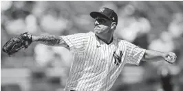  ?? EDUARDO MUNOZ ALVAREZ AP ?? Yankees starter Nestor Cortes took a no-hitter in to the eighth inning Monday.