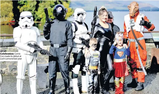  ??  ?? Celebratio­n Comic Con made its debut at Loch Lomond last year