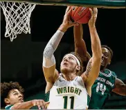  ?? E.L. HUBBARD / CONTRIBUTE­D ?? Wright State center Loudon Love has a school-record 984 rebounds, whichmeans he’ll likely reach 1,000 this weekend during a two-game series with Youngstown State.