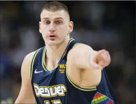  ?? ASSOCIATED PRESS FILE PHOTO ?? All signs are pointing to Denver Nuggets’ center Nikola Jokic repeating as NBA MVP.