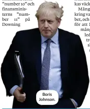  ??  ?? Boris Johnson.