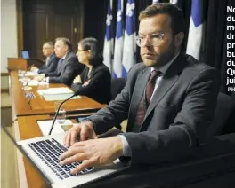  ?? PHOTO STEVENS LEBLANC ?? Notre journalist­e du Bureau parlementa­ire, Marc-André Gagnon, est président de la Tribune de la presse du Parlement de Québec depuis juin 2019.